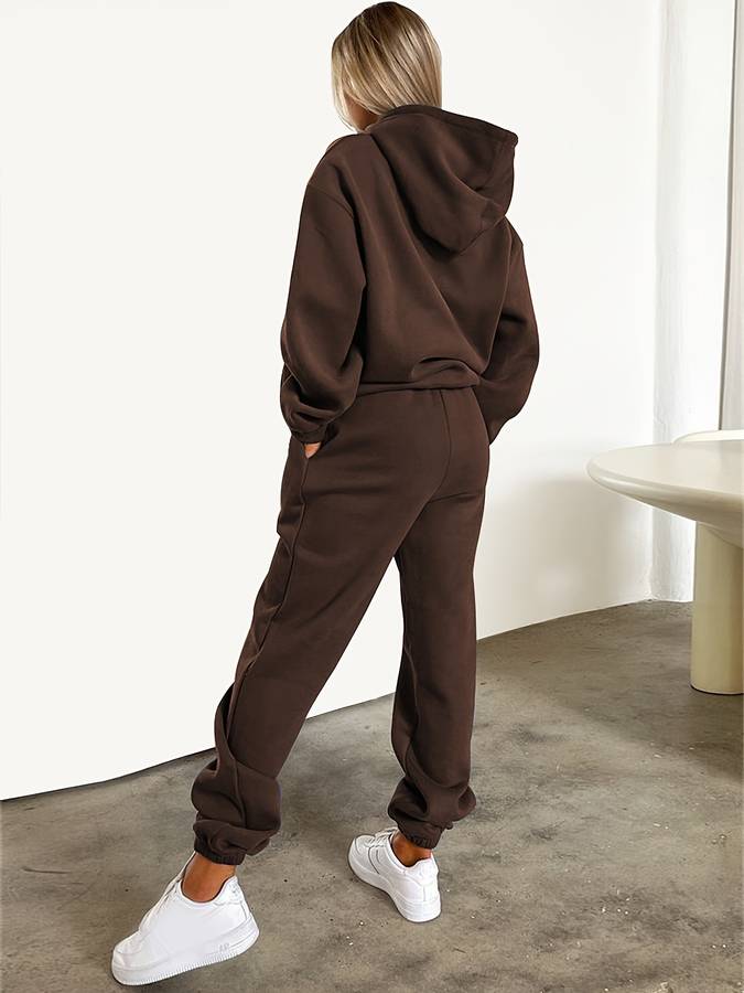 Womens Hoodie And Jogger Set Luxe Cotton Collection Exclusive