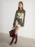 Art Gallery Collection Limited Floral Asymmetrical Mini Cocktail Dress