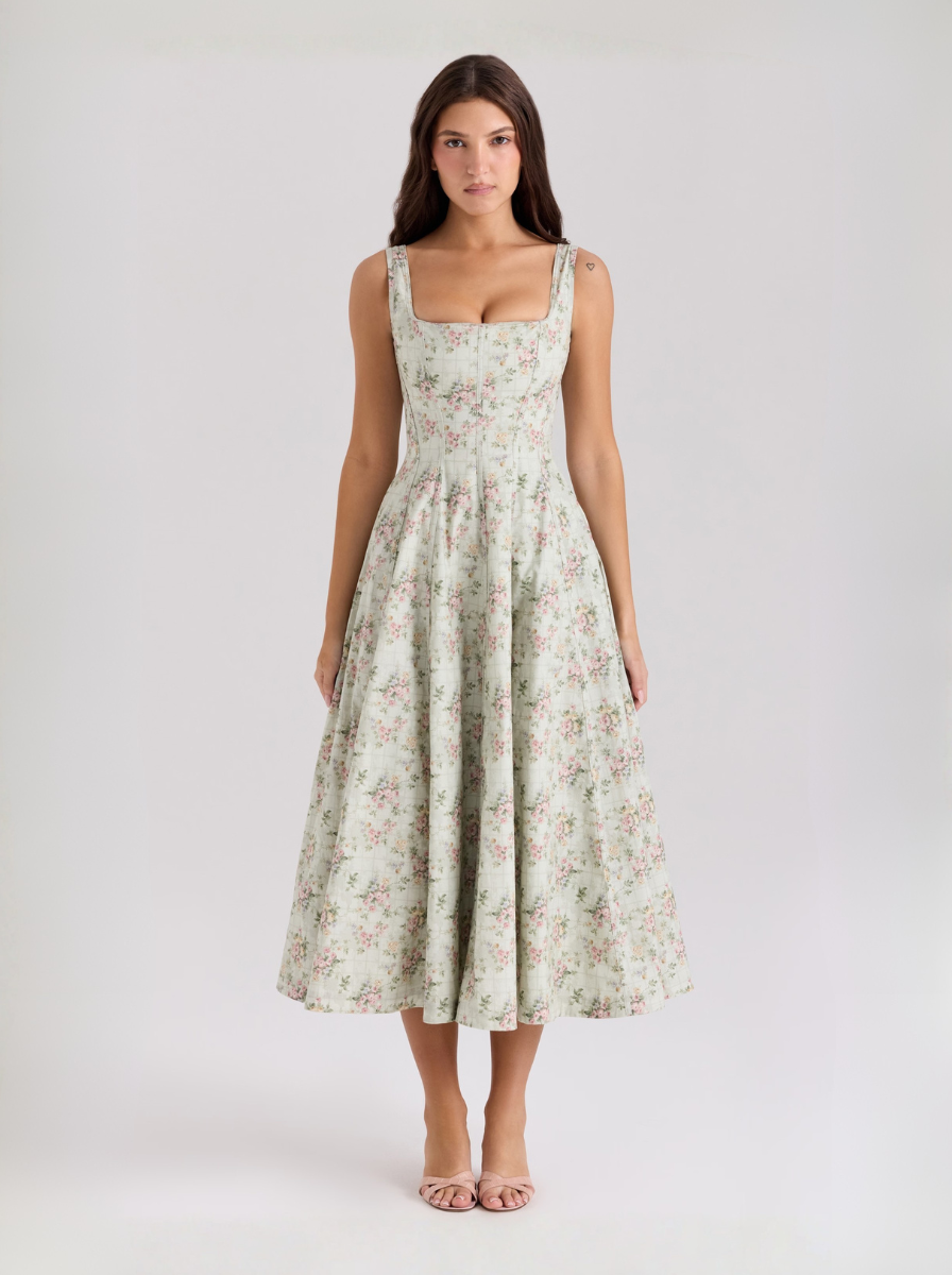 Floral Cocktail Midi Dress Heritage Collection Limited Edition