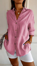 Luxe Linen Button Down Shirt Exclusive Limited Edition Collection