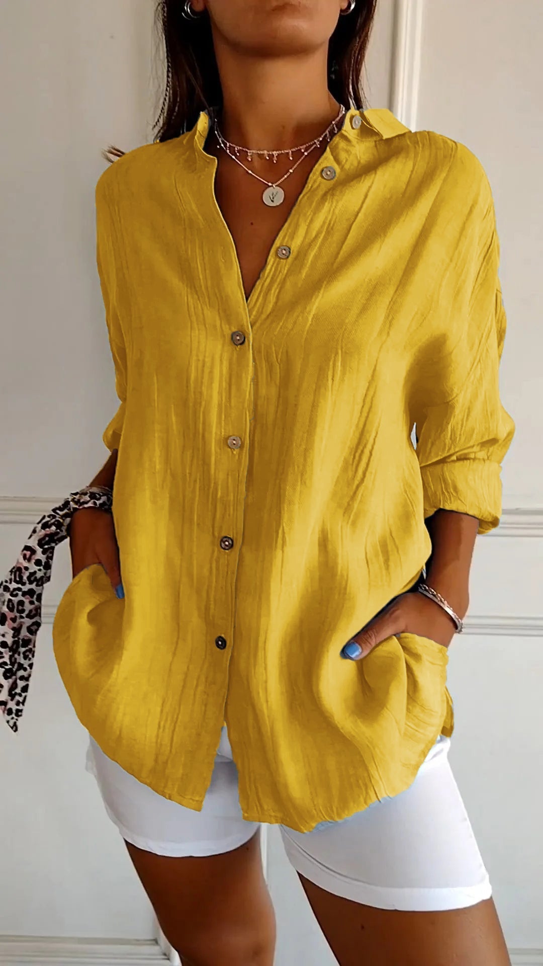Luxe Linen Button Down Shirt Exclusive Limited Edition Collection