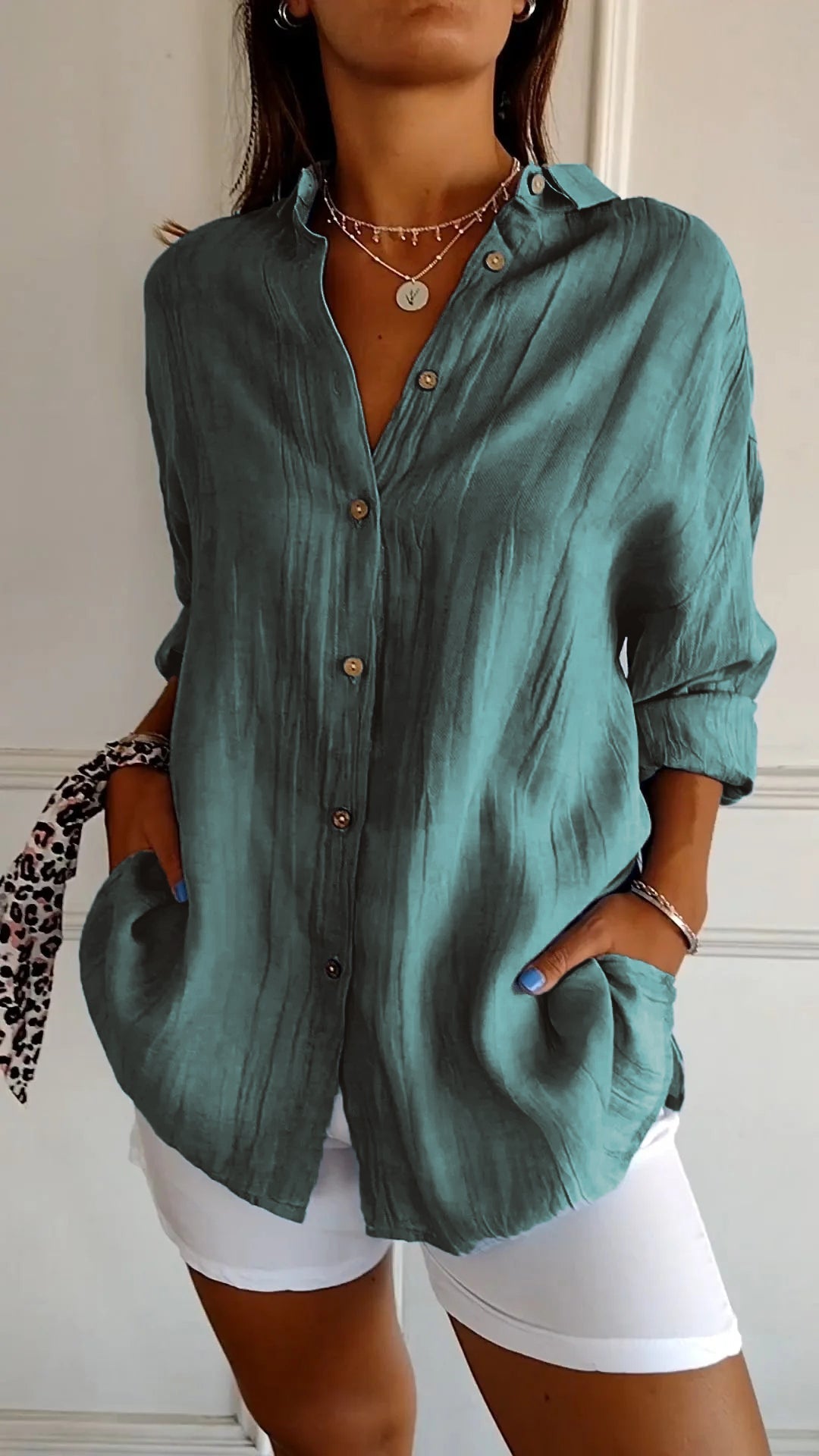 Luxe Linen Button Down Shirt Exclusive Limited Edition Collection