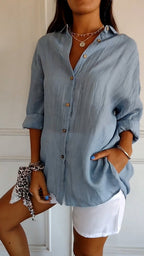 Luxe Linen Button Down Shirt Exclusive Limited Edition Collection