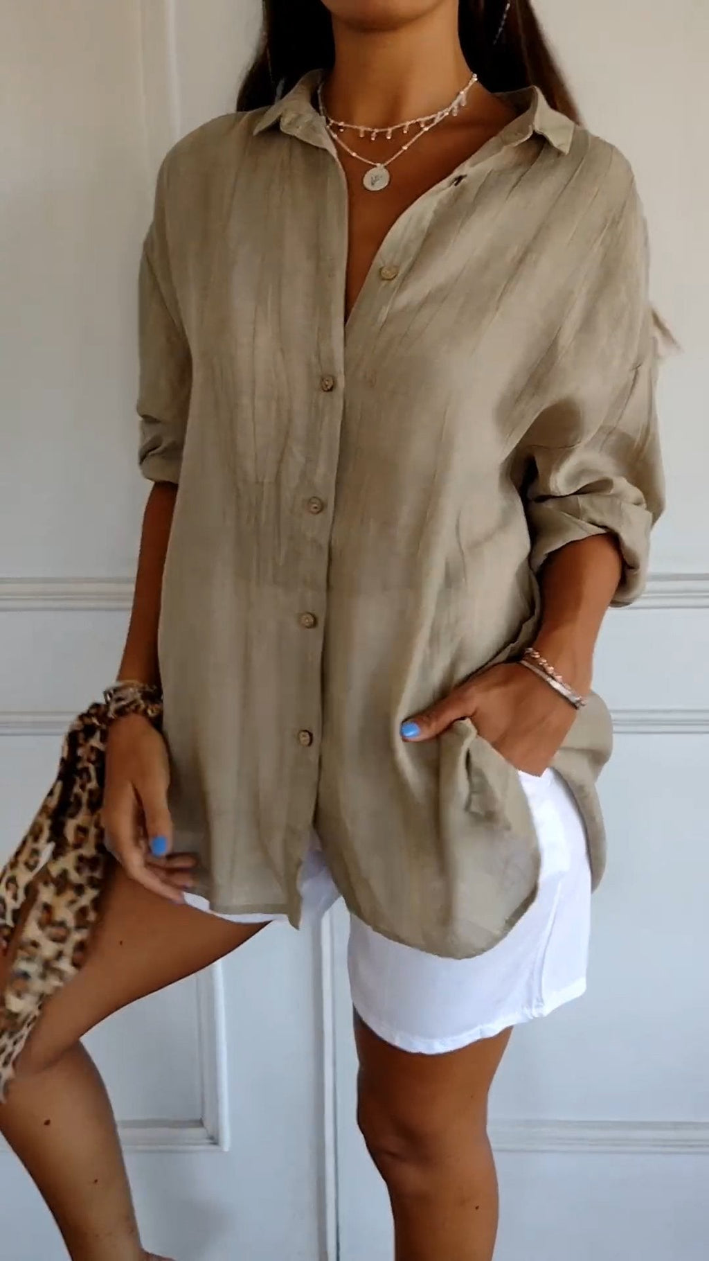 Luxe Linen Button Down Shirt Exclusive Limited Edition Collection