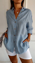 Luxe Linen Button Down Shirt Exclusive Limited Edition Collection