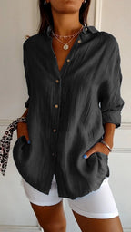 Luxe Linen Button Down Shirt Exclusive Limited Edition Collection