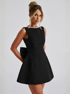 Mini Dress With Back Bow Pink Limited Edition