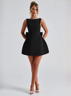 Mini Dress With Back Bow Pink Limited Edition