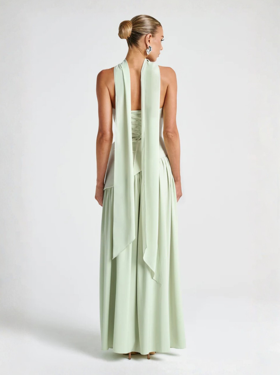 Mint Green Strapless Maxi Dress Prestige Collection Limited Edition