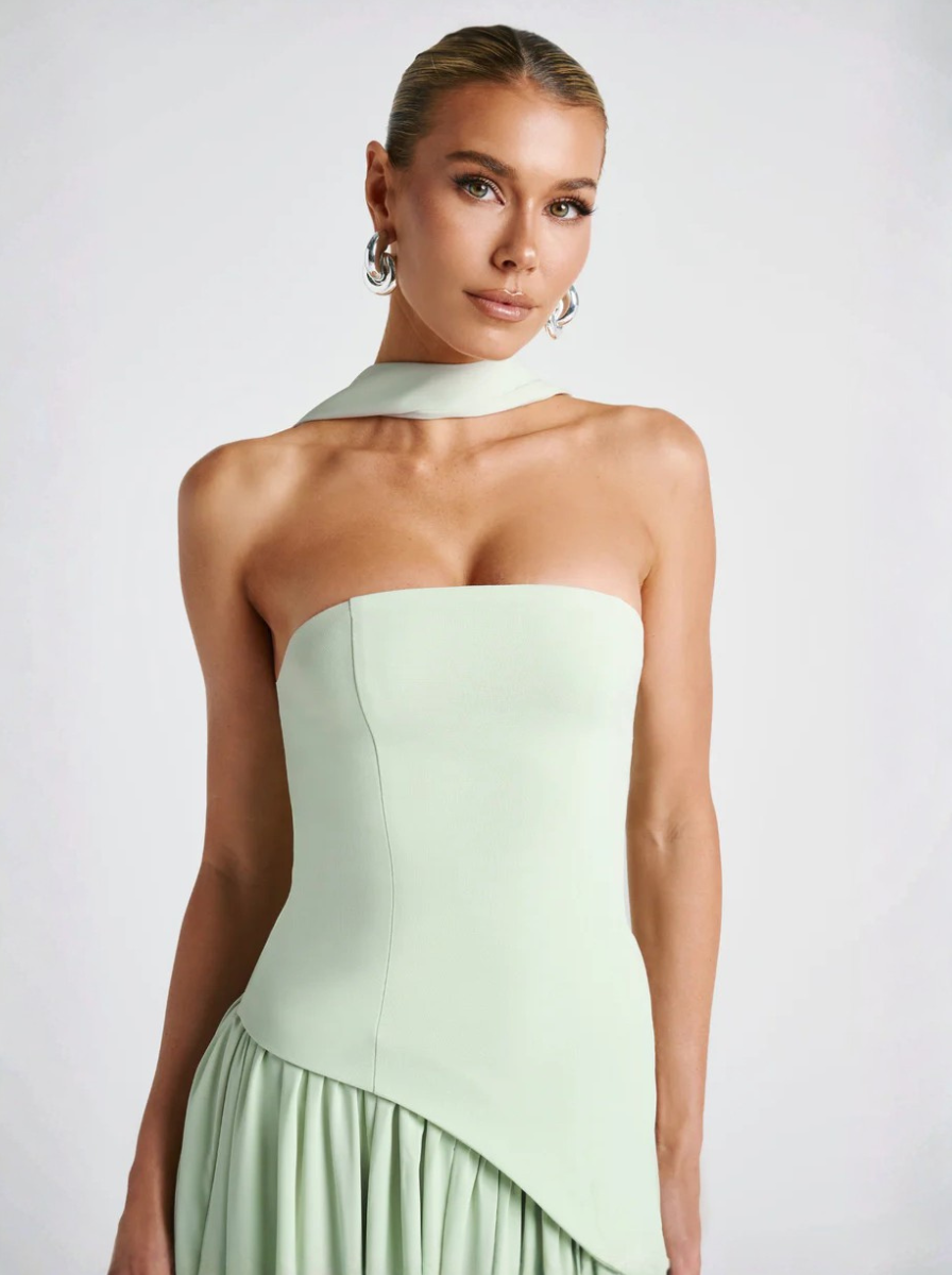 Mint Green Strapless Maxi Dress Prestige Collection Limited Edition