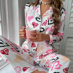Shiela Flamingo Print Pajama Set For Women Limited Edition Luxe