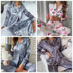 Shiela Flamingo Print Pajama Set For Women Limited Edition Luxe