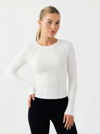Architecturally Ribbed Long Sleeve Top Transform Your Basics Collection Exclusive
