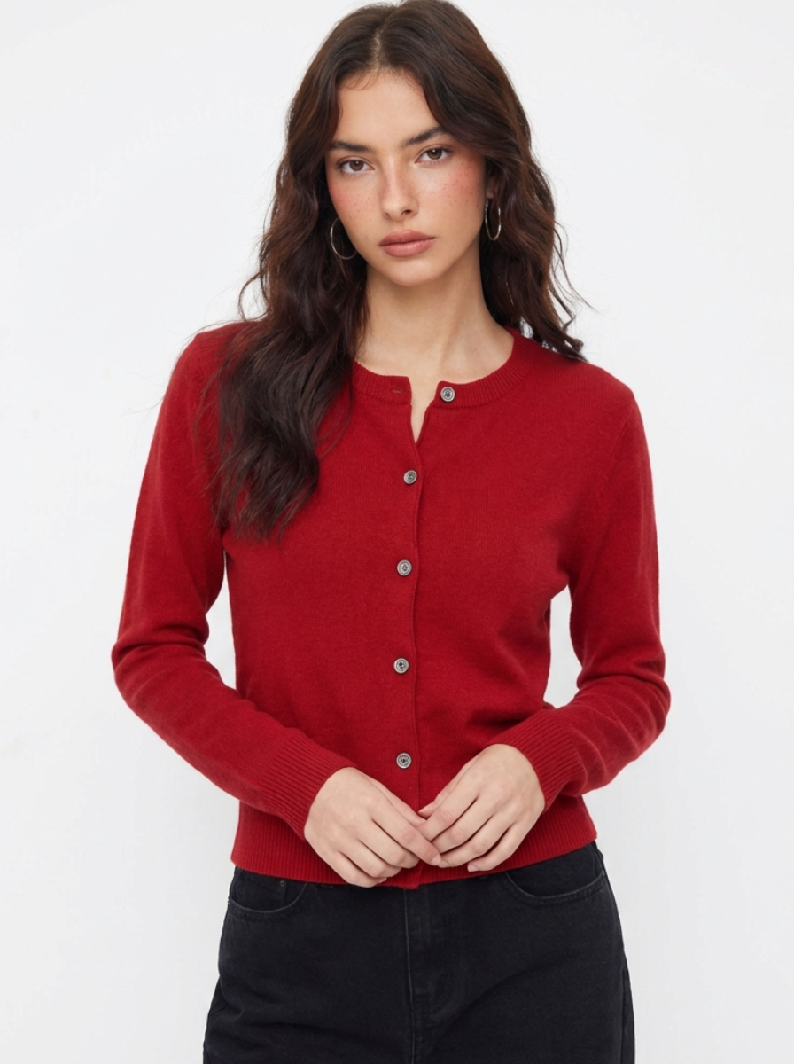 Cashmere Blend Button Cardigan Women Luxe Collection Exclusive