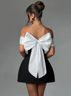 Strapless Bow Back Mini Dress White Couture Collection Limited Edition