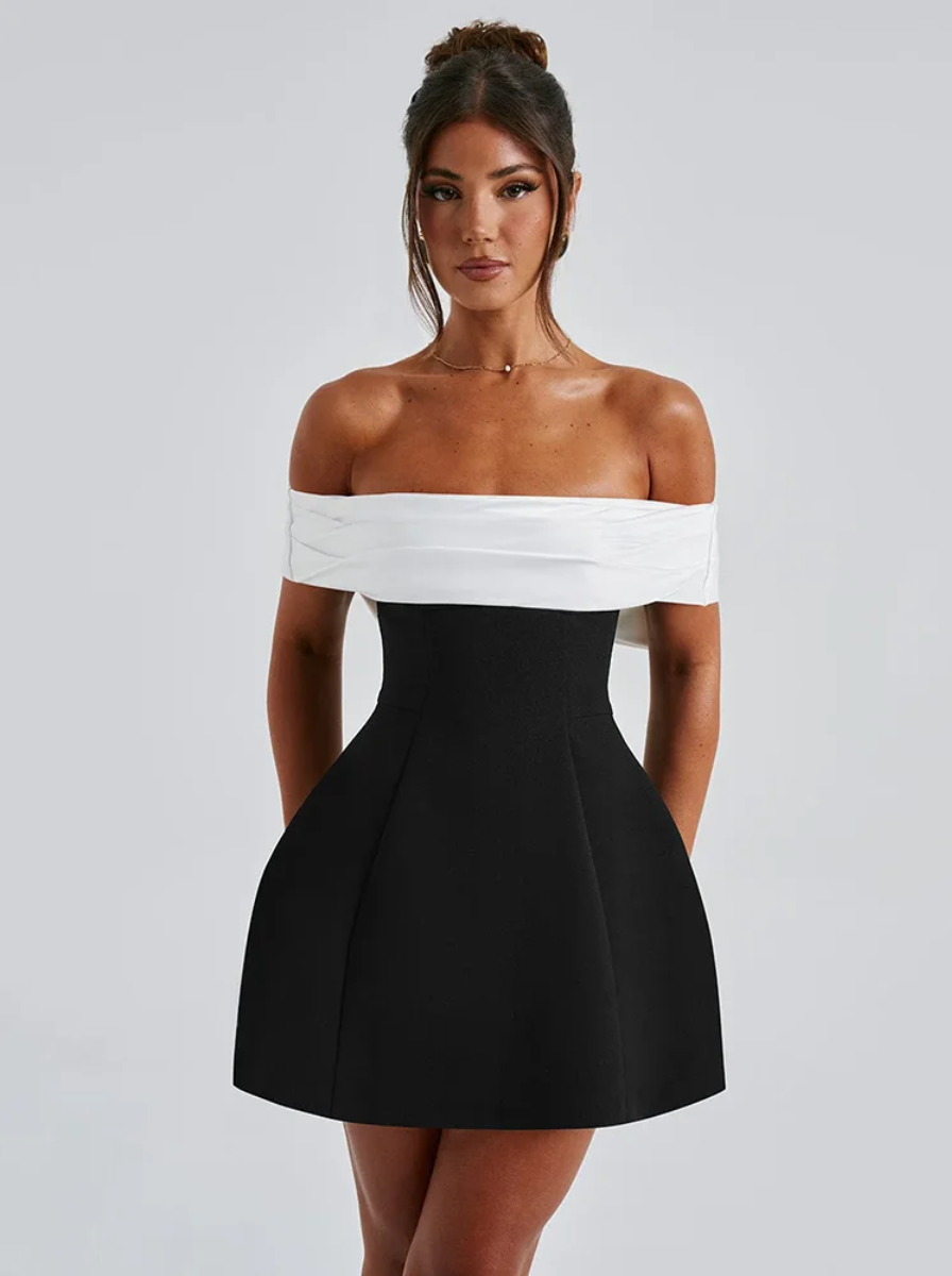 Strapless Bow Back Mini Dress White Couture Collection Limited Edition