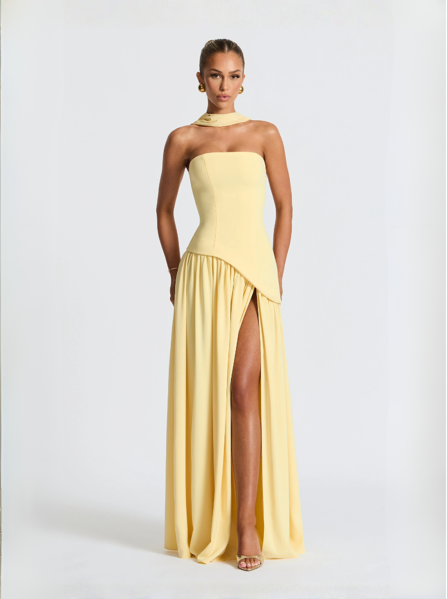 Tessa Strapless Maxi Dress Elegant Evening Collection Limited Edition