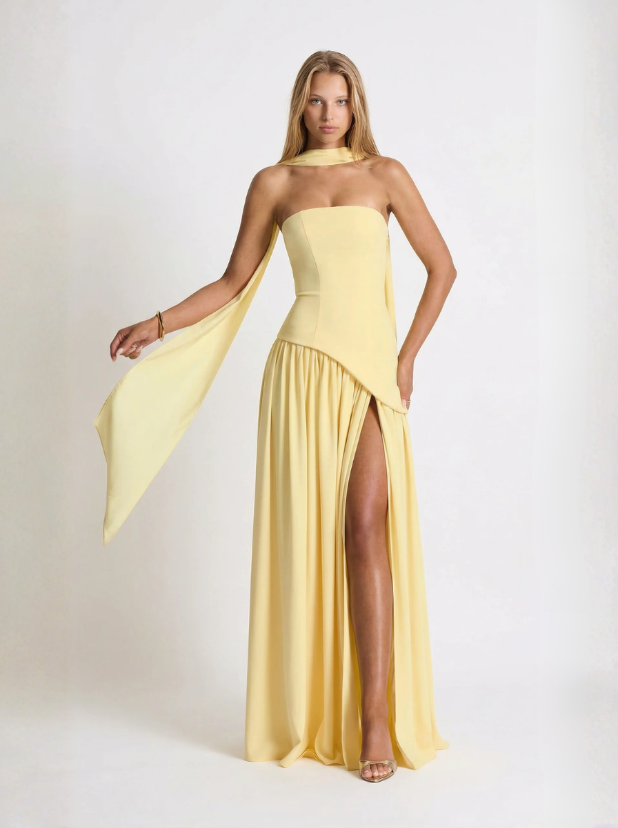 Tessa Strapless Maxi Dress Elegant Evening Collection Limited Edition