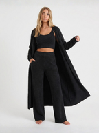 Plush Fuzzy Knit Loungewear Set Three Piece Limited Edition Luxe