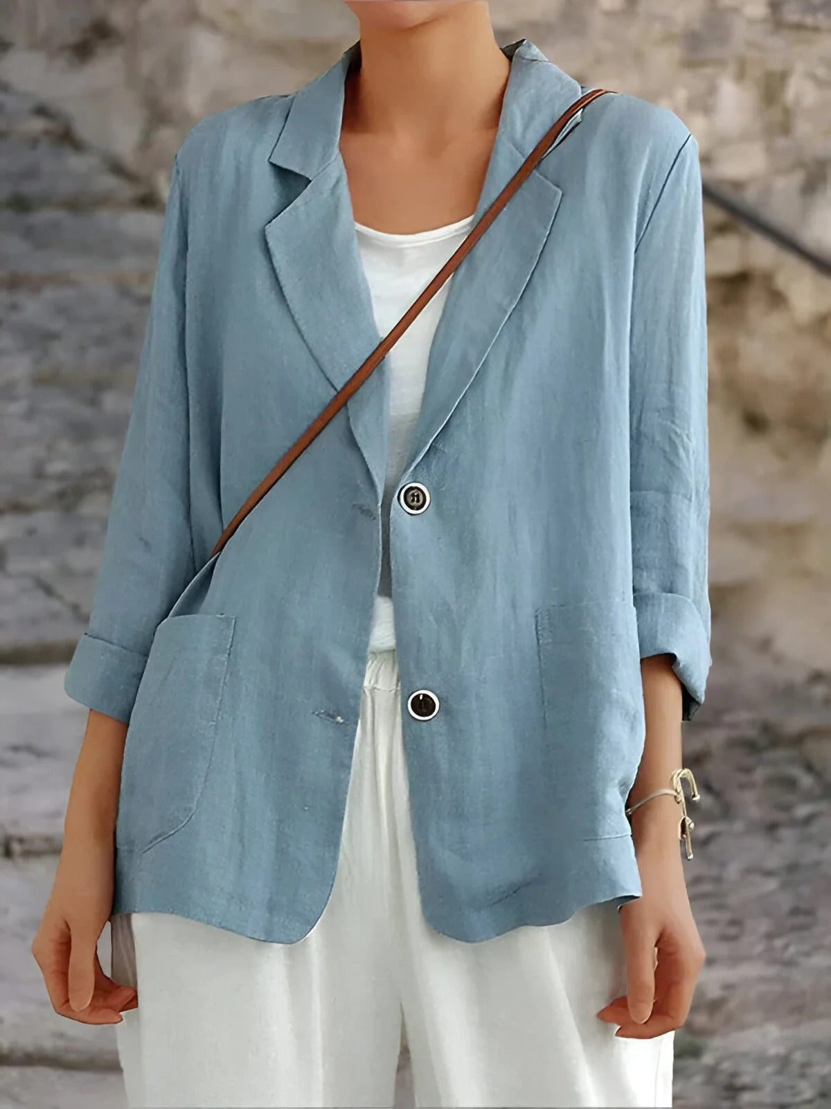 Luxe Linen Blazer For Women Lightweight Casual Collection Reserve Edition