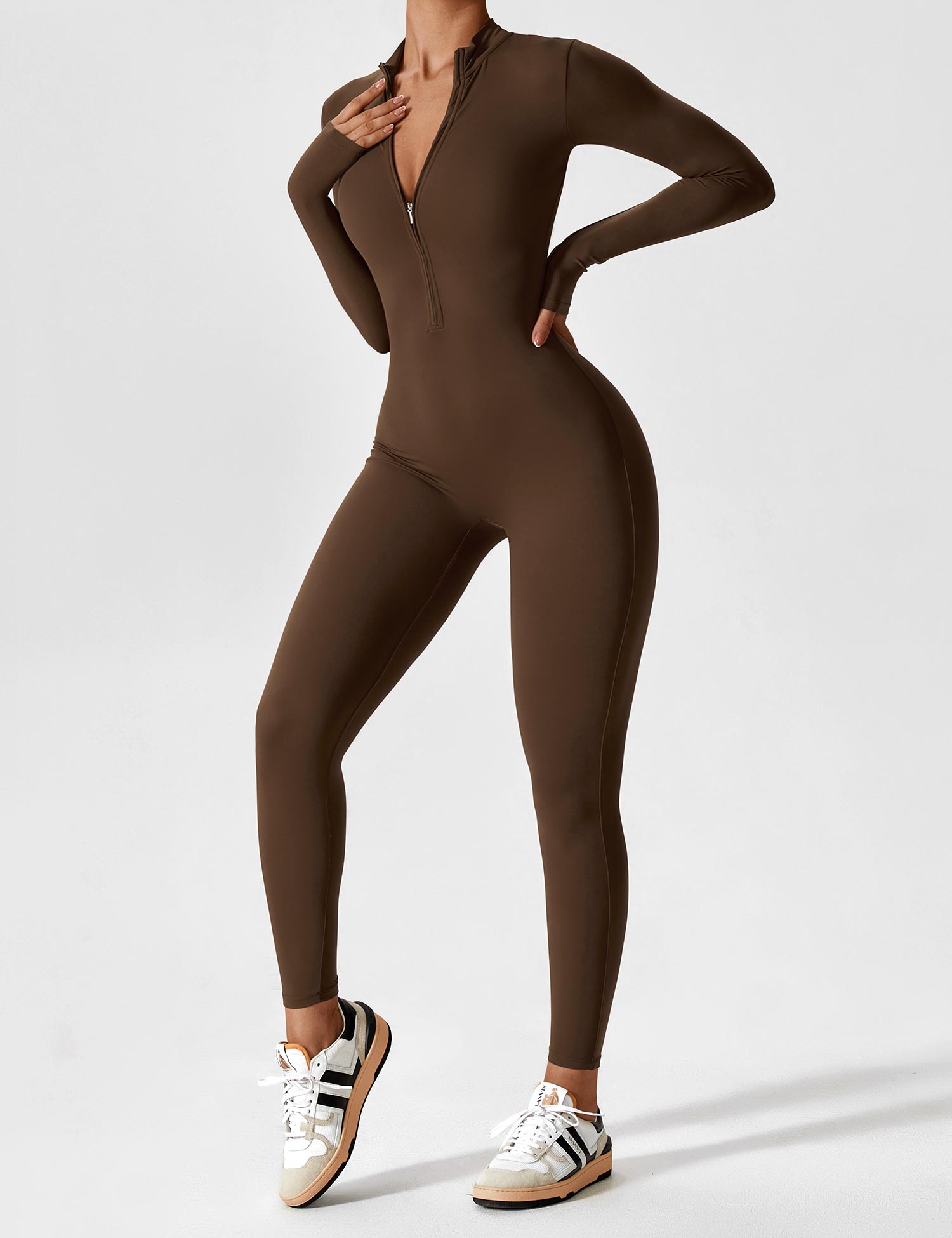 Willow Silk Crepe Long Sleeve Jumpsuit For Women Exclusive Edition